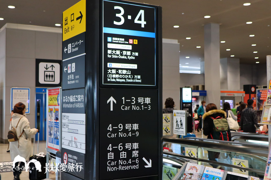 【日本京都旅行】關西機場到大阪京都最快的交通方式｜關空特快列車HARUKA取票點及路線圖攻略