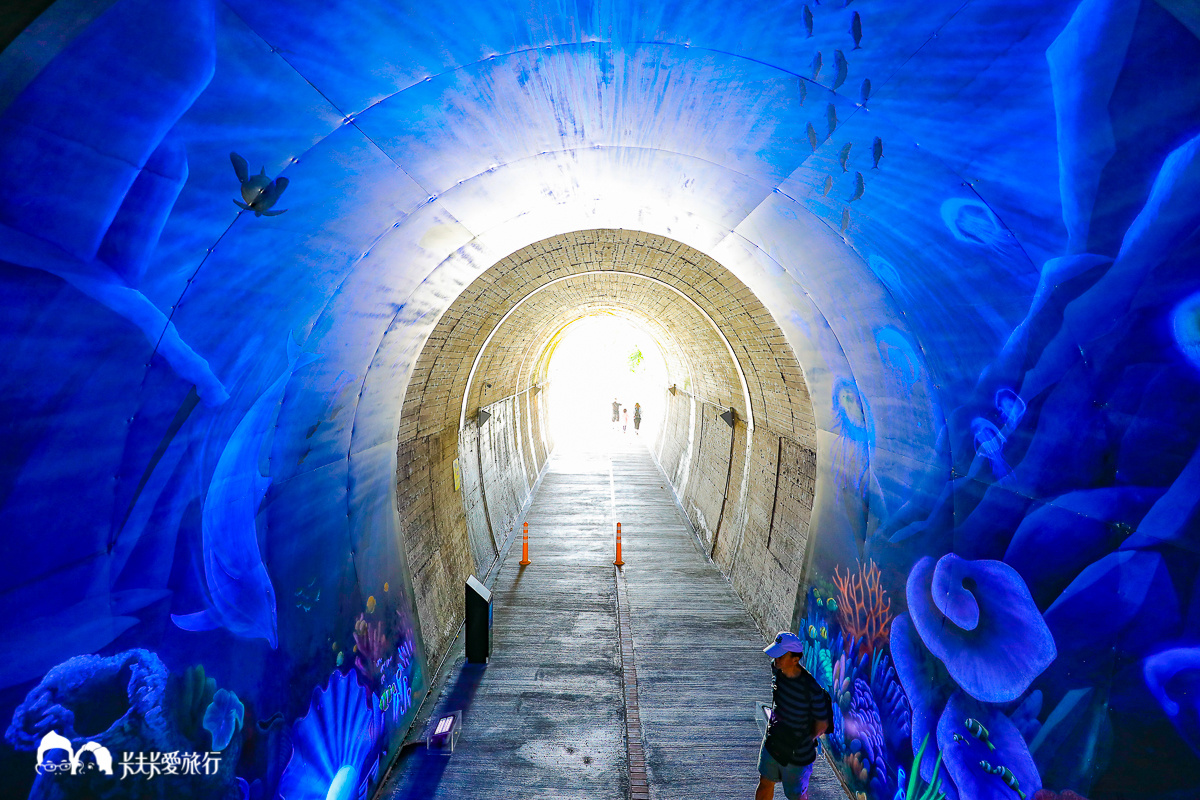 蘇澳新景點｜蘇東隧道自行車道｜夢幻海底隧道！和鯊魚旗魚合照當好朋友