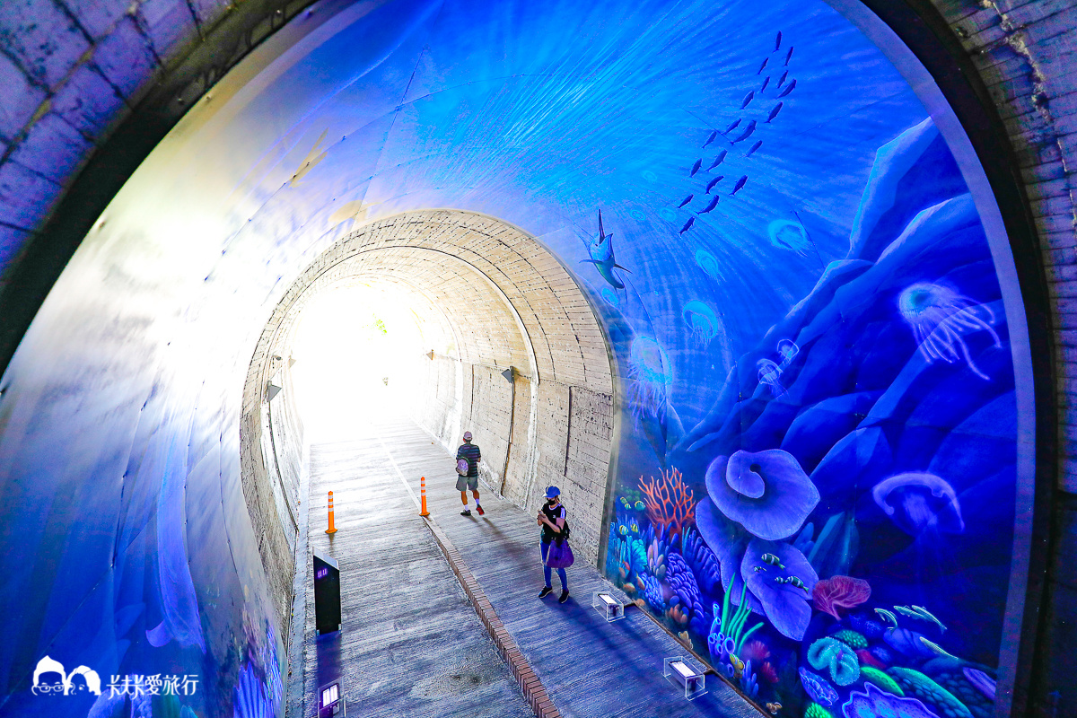 蘇澳新景點｜蘇東隧道自行車道｜夢幻海底隧道！和鯊魚旗魚合照當好朋友