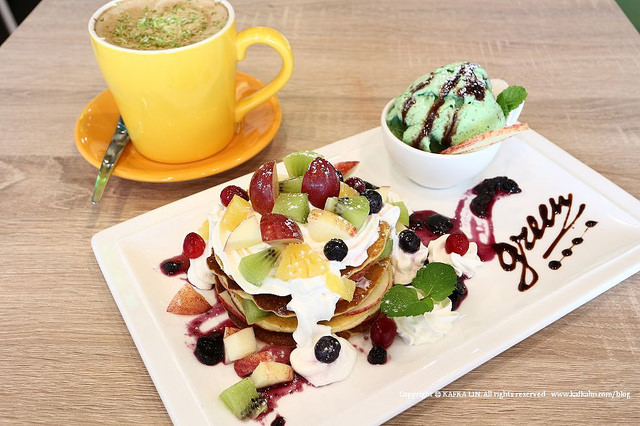 【宜蘭】格林 Pasta Dessert Cafe｜森林莓果鬆餅咖啡義大利麵 - kafkalin.com